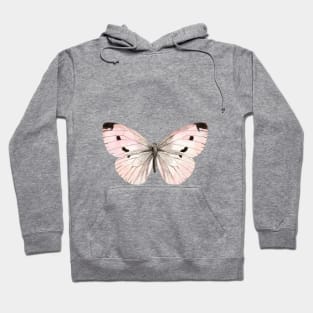 Butterfly flutter - soft peach Hoodie